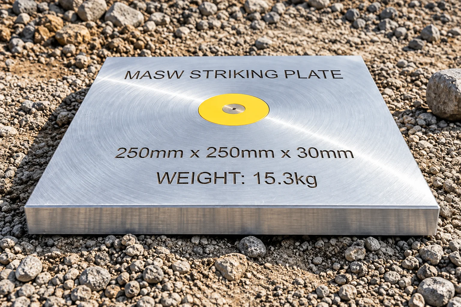 Striking plate designed for laboratory testing applications.